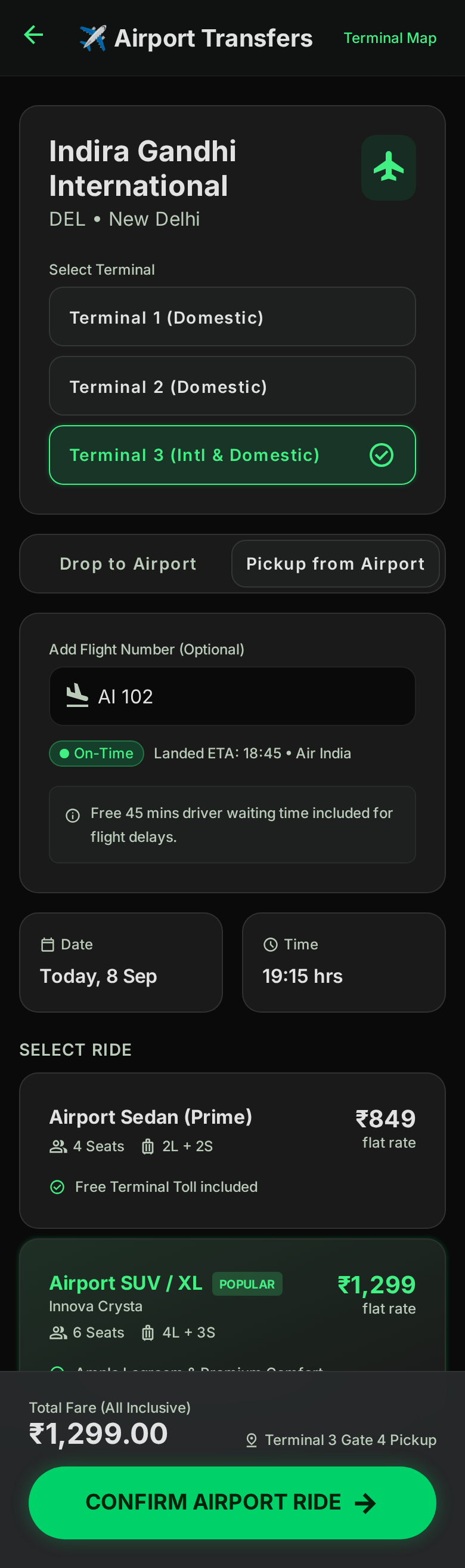 Airport Transfer Booking