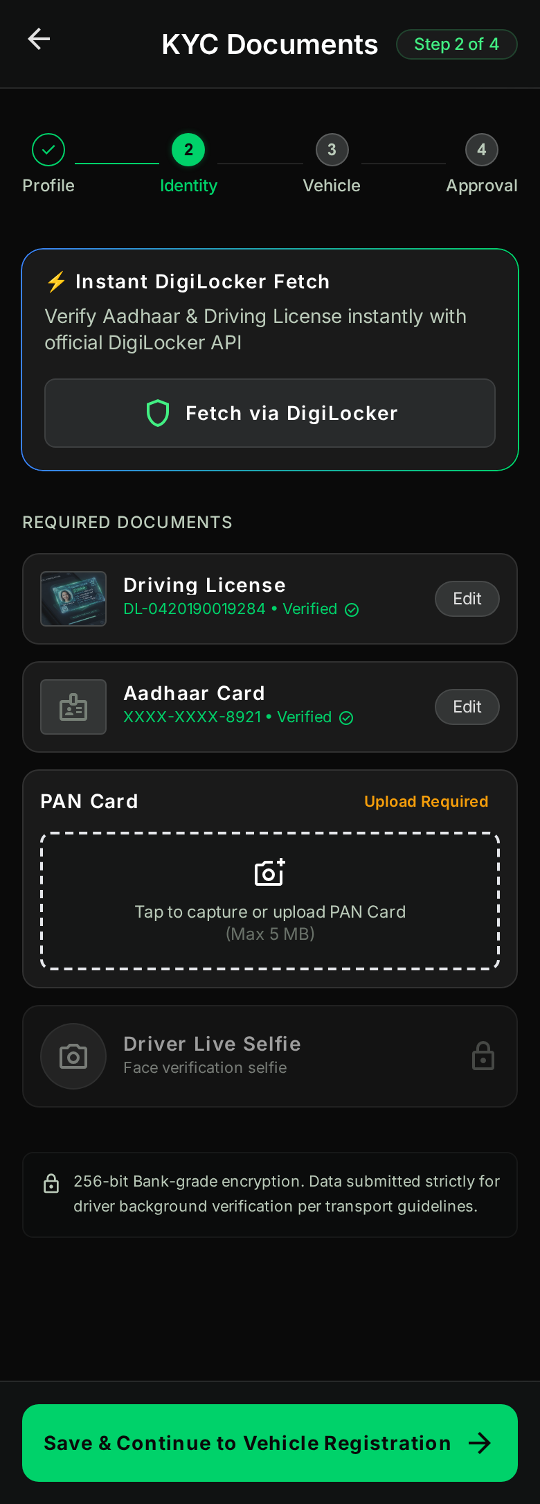 KYC Verification Wizard