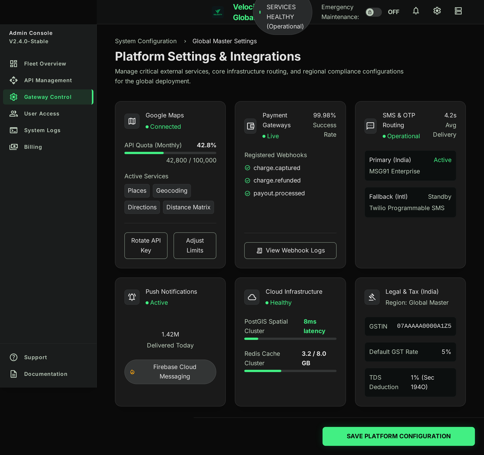 Platform Settings & Integrations